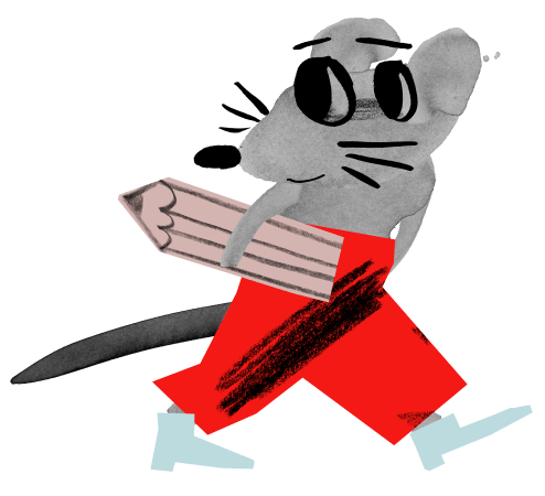 Hiir jookseb pliiatsi k&auml;es